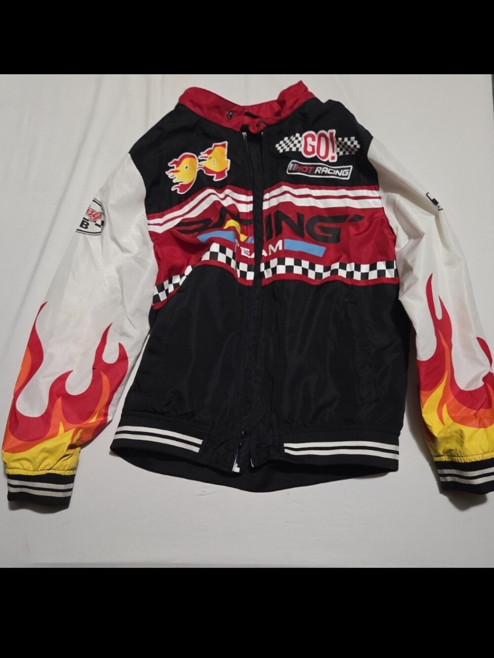 Xtreme boys 10-12 black racing car jacket #23